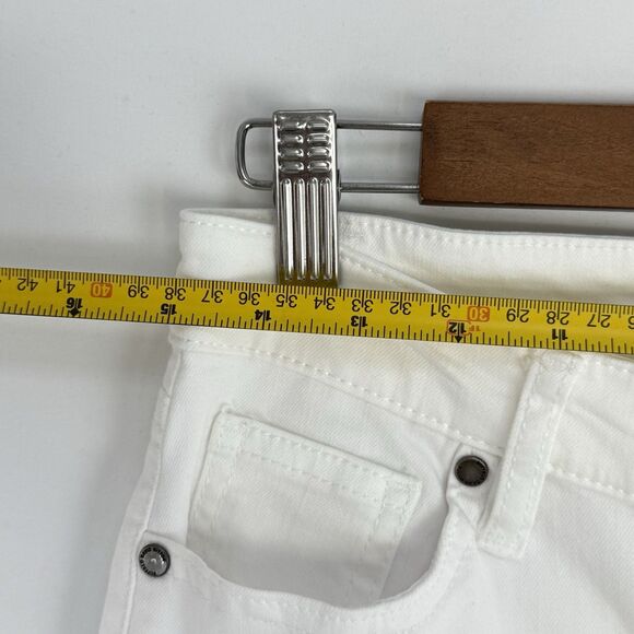 Buffalo David Bitton Jeans Womens 6/28 White Mid-Rise Stretch Soft Ankle Grazer - Picture 14 of 16